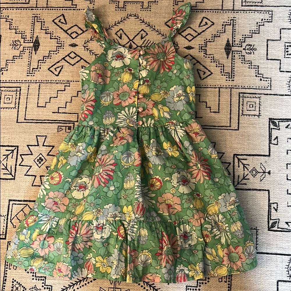 GAP 100% Cotton Tiered Ruffled Floral Sundress